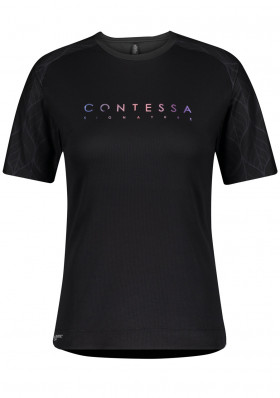 Dámské cyklistické triko Scott Shirt W's Trail Contessa Sign. s/sl Bl/Nitr Pur